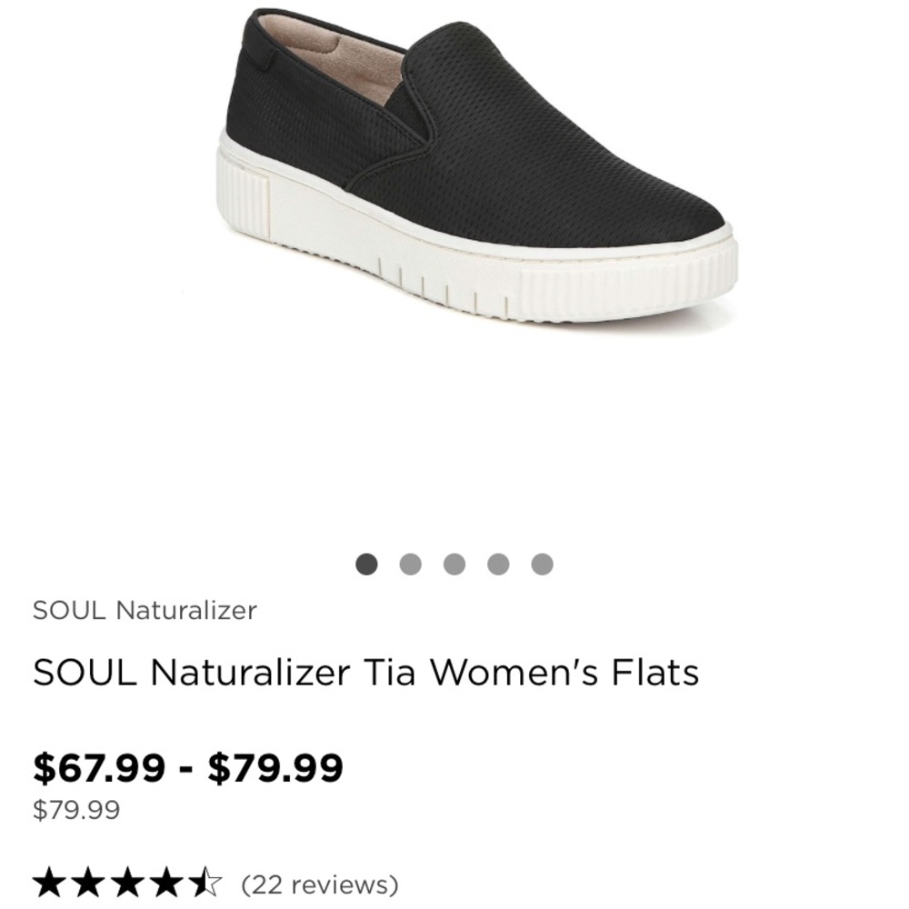 Tia Woman’s black slip on Naturalizer shoes